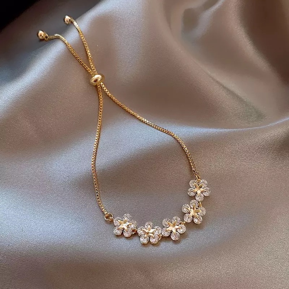Gold Dimond Adjustable Bracelet